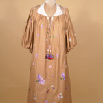 Deep Beige Contoured Dress