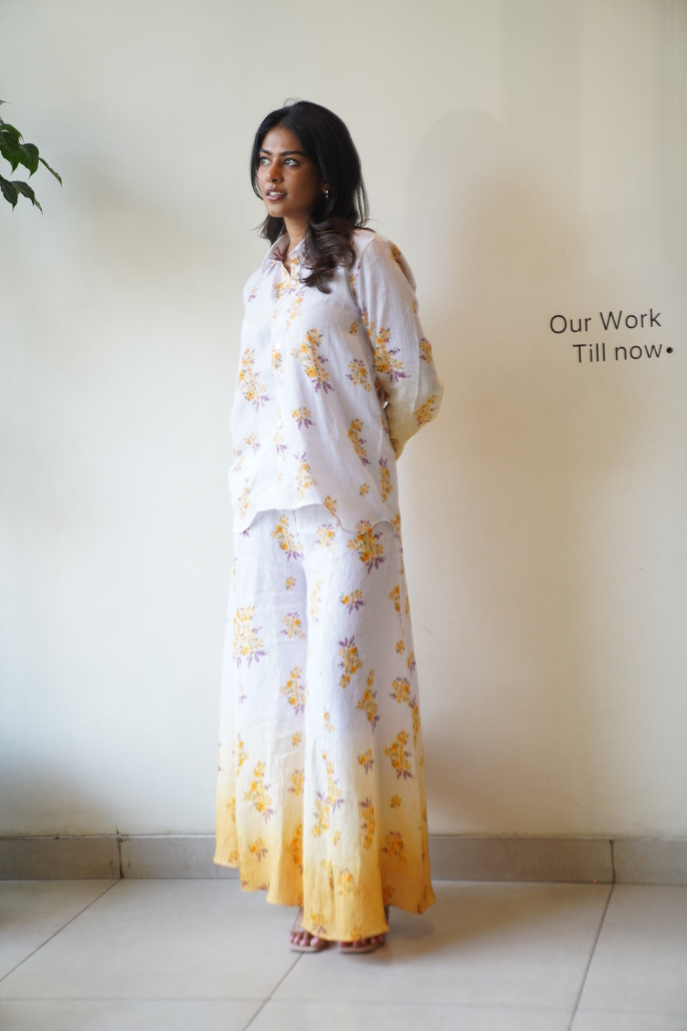 Yellow Bloom Double-Shaded Cord Set