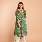 Deep Forest Gathererd Kurta Set