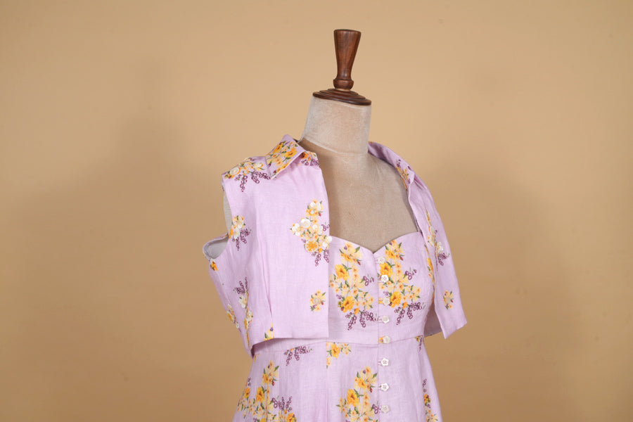Lavender Dream Panelled Dress Set