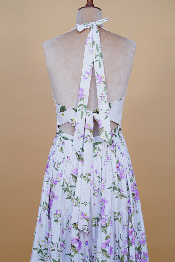 Lavender Bloom Midi Dress